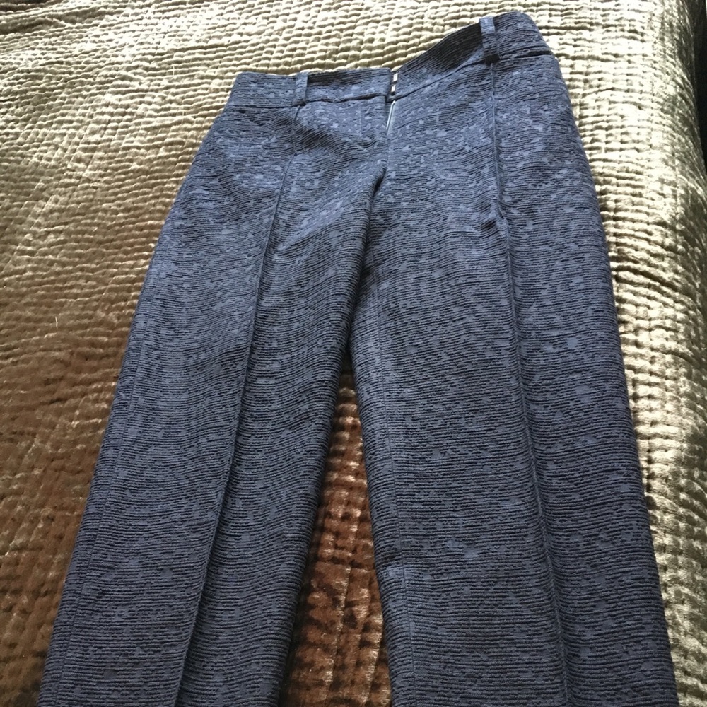 Mm. La Fleur size 0 navy cropped Chester pants